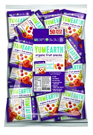 YumEarth Organic Fruit Snacks, 50 Count (Packaging May Vary)