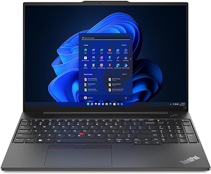 Lenovo ThinkPad E16 Gen 1 21JT001PUS 16" Notebook - WUXGA - 1920 x 1200 - AMD Ryzen 5 7530U Hexa-core (6 Core) 2 GHz - 8 GB Total RAM - 8 GB On-Board Memory - 256 GB SSD - Graphite Black