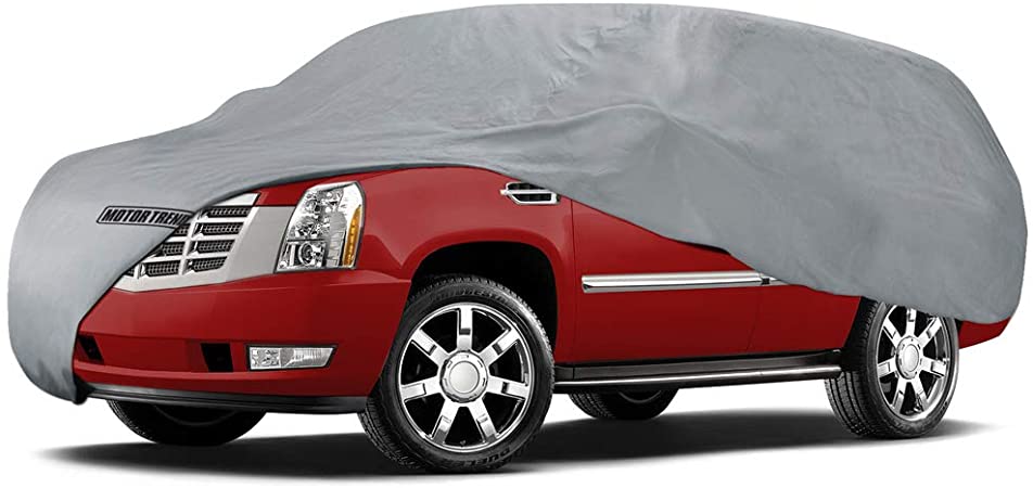 Motor Trend 4-Layer 4-Season Auto (Waterproof Outdoor UV Protection for Heavy Duty Use Full Car Cover for Vans, Suvs, Crossovers up to 185")