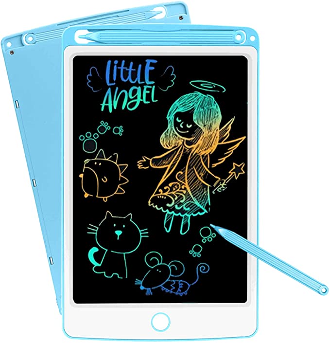 NOBES LCD Writing Tablet, 10-Inch Color Electronic Writing Graffiti Board, Portable Mini Board Handwriting Tablet Drawing Board, Suitable for Children and Adults (Blue)