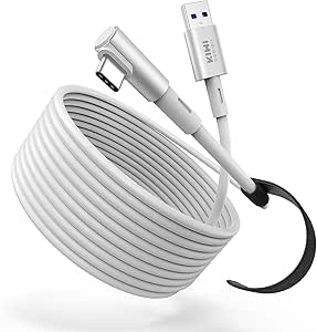 KIWI design 20FT Link Cable Compatible with Oculus/Meta Quest 3S Accessories, and Quest 3/2/Pro/Pico 4, USB3.0 Link Cable with 5Gbps Super Speed