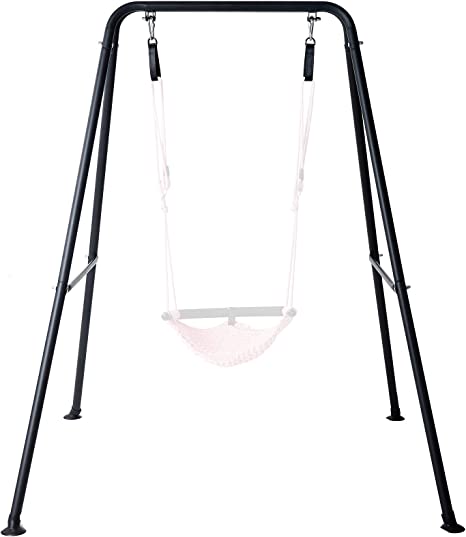 Hi-Na Metal Frame Full Steel Swing Stand, Hold up to 440 lbs, Outdoor or Indoor Hanging Swing Stand only, Swings not Included