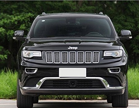 Danti 2016 Latest Chrome Front Grill Mesh Grille  Cover Inserts For 2014 2015 2016 Jeep Grand Cherokee 7PC