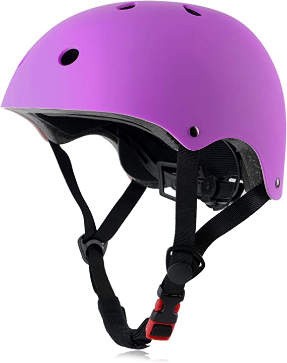 Skateboard Bike Helmet CPSC Certified Lightweight Adjustable, Multi-Sport for Bicycle Cycling Skate Scooter, 3 Sizes