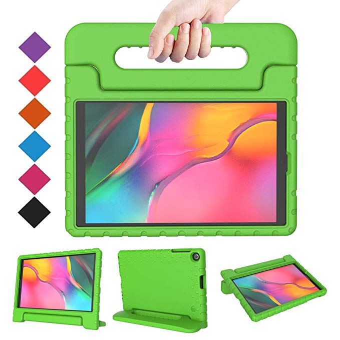 BMOUO Kids Case for Samsung Galaxy Tab A 10.1 (2019) SM-T510/T515, Shockproof Light Weight Protective Handle Stand Kids Case for Galaxy Tab A 10.1 Inch 2019 Release SM-T510/T515 - Green