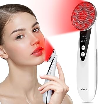 Handheld Red Light for Face, Near Infrared Light Lamp with 660nm & 850nm Wavelengths for Neck, Knee