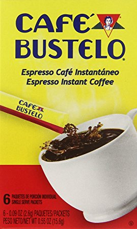 Cafe Bustelo Instant Espresso Coffee Single Serve Packets (Pack of 4)