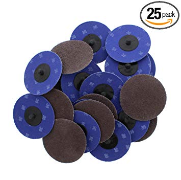 ABN Aluminum Oxide Sanding Discs 25-Pack, 3” Inch, 36 Grit - Metal Sanding Wheels for Surface Prep and Finishing Work