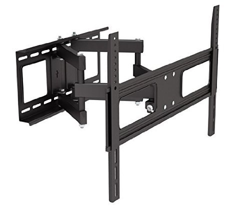 GForce GF-P1124-986 Articulating Dual Arm TV Wall Mount Bracket With Full Motion Tilt and Swivel for most 37quot-70quot LED  LCD  Plasma Flat Screen TVs - Up to 88 lb VESA 600x400 mm with Full Motion Swivel Articulating Arm