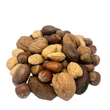 NUTS U.S. – Mixed Nuts In Shell (Almonds, Walnuts, Hazelnuts, Pecans, Brazil Nuts) | No Added Colors and No Artificial Flavors | Fresh Buttery Taste and Raw |Packed In Resealable Bags!!! (6 LBS)