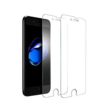 iPhone 7 8 Plus Screen Protector, JOKHANG [2 Pack] 0.3mm [9H Hardness] [Crystal Clear] [Bubble Free] [3D Touch Compatible] Tempered Glass Screen Protector Film for Apple iPhone 7 8 Plus (5.5 Inch)