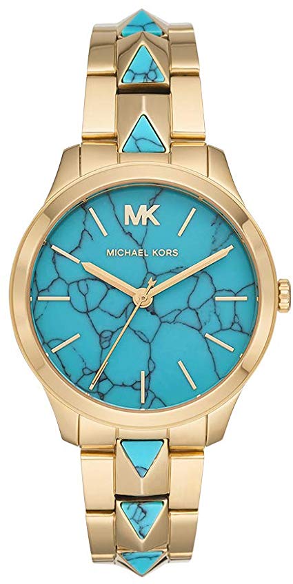 Michael Kors Women's Runway Mercer Quartz Watch with Stainless Steel Strap