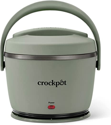 Crock-Pot 20-oz Lunch Crock Food Warmer – Heated Lunch Box – Moonshine Green,2158780