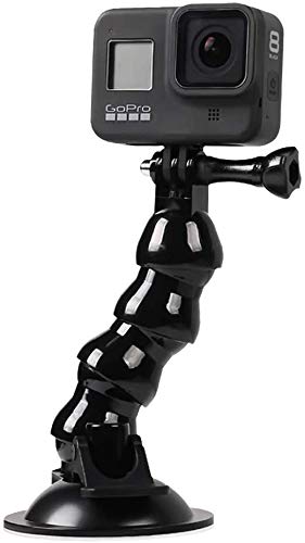 Yantralay Windshield Car Suction Cup Mount Flexible with Mobile Holder for Go Pro Hero 10/9/8/,SJCAM,Osmo Action, Insta 360,Smartphones & All Action Cameras Accessories