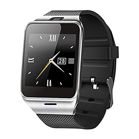 Eachbid 1JPC Multi-functional Bluetooth GV18 Bluetooth Smart Watch For Android & IOS Smartphones Black