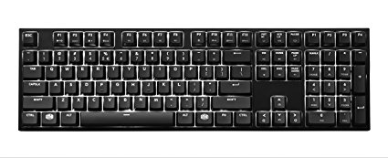 Cooler Master MasterKeys Pro L White Mechanical Gaming Keyboard, Cherry MX Blue Switches, Per-Key White LED Lighting, Full Size