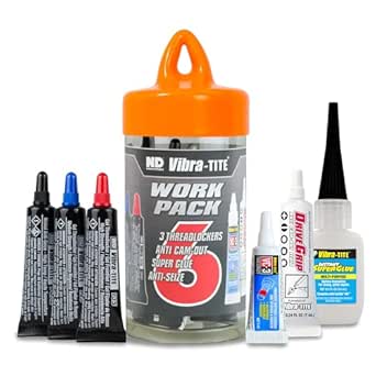 Vibra-TITE 27007 Work Pack Contains Thread lockers, Adhesives and Lubricants (Pack of 6)