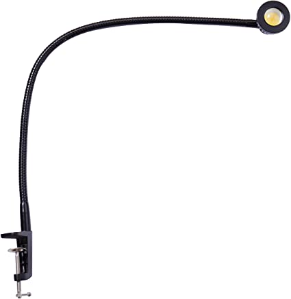 5w 30‘’Long Swing Arm 110v/220v Desk Lamp Metal Architect LED Task Light with Clamp, Adjustable Folding Twin-Arm Clip-on Table Lamp,Black