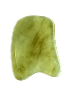 Acupress Natural Jade Guasha Board for Graston SPA Acupuncture Therapy Trigger Point Treatment on Face (Square)