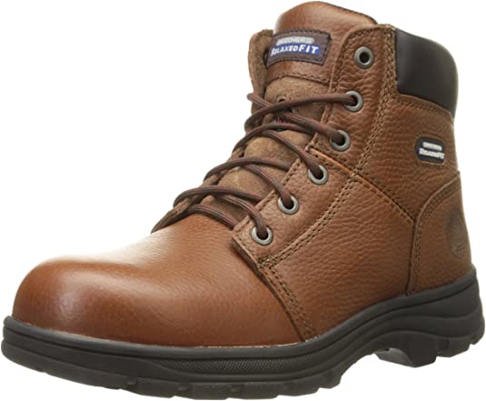 Skechers for Work Men's Workshire Relaxed Fit Work Steel Toe Boot