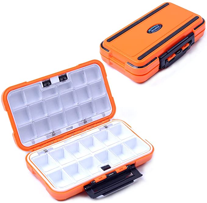 LESOVI Fishing-Lure-Boxes-Bait Tackle-Plastic-Storage, Small-Lure-Case, Mini-Lure-Box for Vest, Fishing-Accessories Boxes Storage Containers
