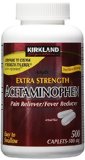 Kirkland Signature Extra Strength Acetaminophen 500MG Caplets 500-Count Bottle