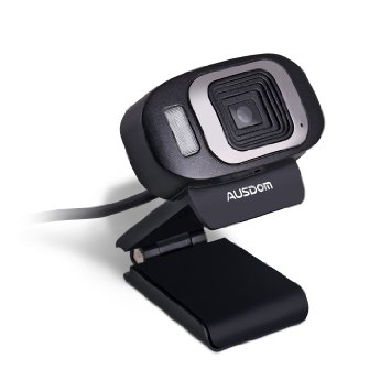 Ausdom Webcam AF225 Web Cameras 1080P HD with Built-in Microphone Auto Focusing