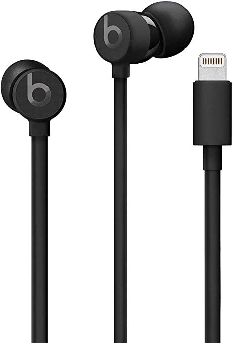 Beats urBeats3 Earphones with Lightning Connector - Black (MU992LL/A) (Renewed)