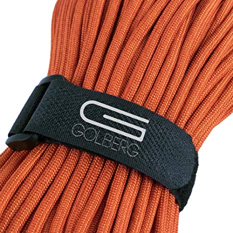 GOLBERG G MIL-SPEC-C-5040-H Authentic Mil-Spec 550 Paracord - 550 Lb Type III 7 Strand 5/32 Inch Parachute Rope - 100% Nylon Made in USA - Military Survival Rope