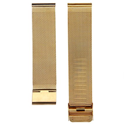 Hatop Fashion Milanese Stainless Steel 18mm Wrist Watch Band Strap