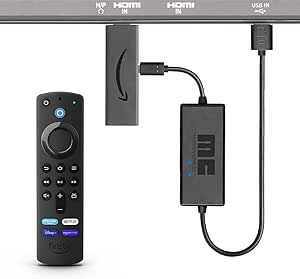 Fire TV Stick con telecomando vocale Alexa   Cavo d'alimentazione USB Mission (elimina la necessità di usare un alimentatore CA)