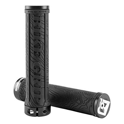 RockBros Bike Handlebar Grips Double Lock-on Bicycle Bar Ends for Mountain MTB BMX 22.2mm Black