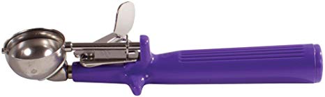 Winco Ice Cream Disher with Purple Handle, Size 40