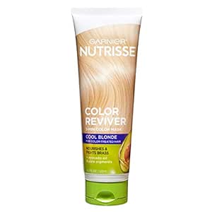 Garnier Nutrisse Color Reviver 5 Minute Nourishing Color Hair Mask, Cool Blonde, 4.2 fl. oz. (Pack of 2)