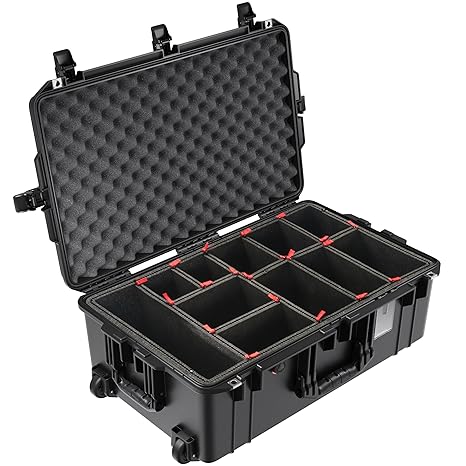 Pelican Air 1595 Case with Trekpak Divider (Black)