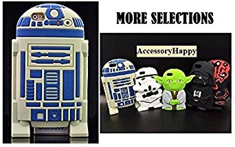 [FAST SHIP USA!] Cartoon 3D STAR WARS iPhone SE Soft Silicone Case Cover For iPhone 5/5S/5SE (SW R2D2)