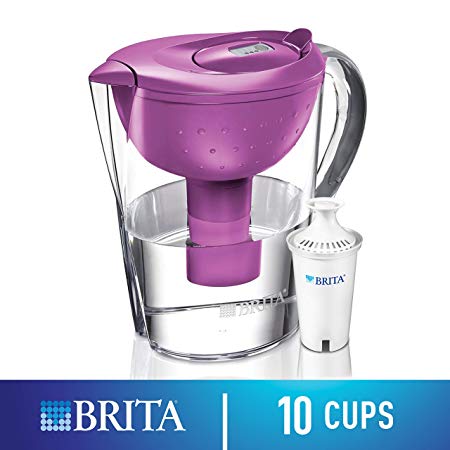 Brita Pacifica 10 Cup Water Filter Pitcher (Berry)