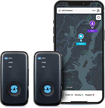 Spytec GPS GL300 GPS Tracker for Vehicle Car Truck RV, Equipment, Mini Hidden Tracking Device for Kids and Seniors, Use with Smartphone and Track Real-Time Location on 4G LTE Network - Pack of 2