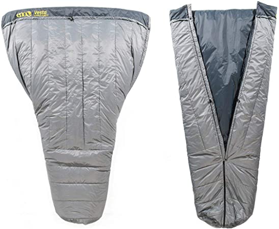 ENO, Eagles Nest Outfitters Vesta TopQuilt Water-Repellent and Insulated Hammock Blanket, Storm