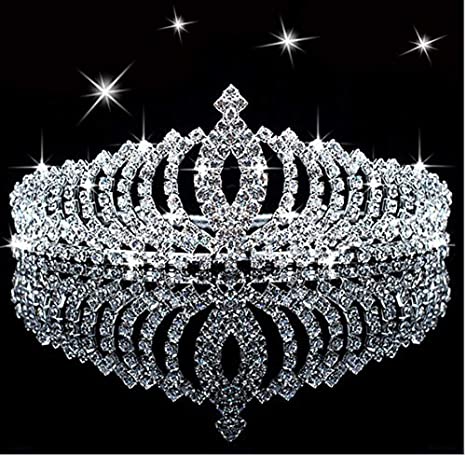 Novelty Princess Tiara Sparkle Crystal Rhinestone Kid's Crown Birthday Glitter Tiara with Comb …