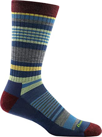 DARN TOUGH (1696) Unstandard Stripe Crew Lightweight with Cushion Men's Sock