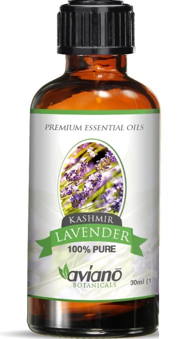 Kashmir Lavender Essential Oil - 100 Pure and Undiluted - Blue Diamond Therapeutic Grade By Aviano Botanicals 1 Ounce 30 ML