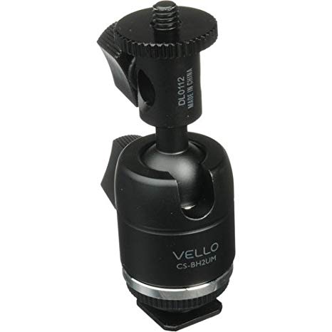 Vello Multi-Function Ball Head with Removable Bottom Shoe Mount, w/Umbrella Mount