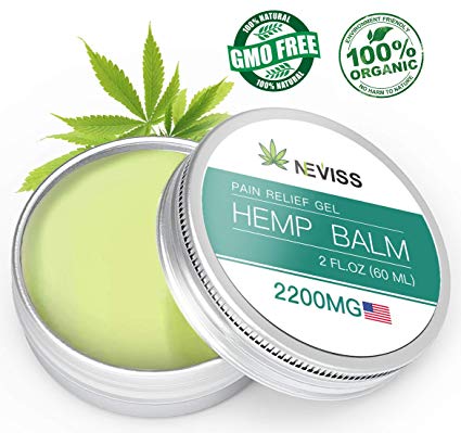 Organic Hemp Balm for Pain Relief (2200mg), Natural Hemp Pain Relief Cream for Back, Knee, Neck, Joint - Premium Hemp Herbal Extract Balm for Inflammation & Sore Muscles - Made in USA