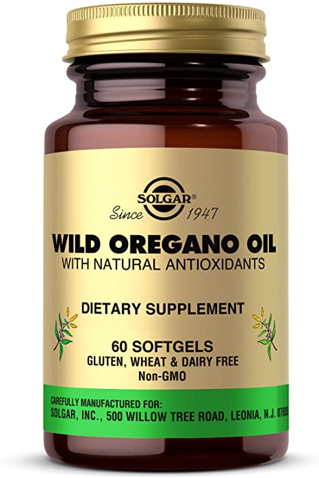 Solgar Wild Oregano Oil, 60 Softgels - High Quality Oregano Oil Concentrate - Immune Support - Includes Natural Antioxidant Phytochemicals - Non GMO, Gluten Free, Dairy Free - 60 Servings