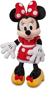 Disney Store Official Minnie Mouse Medium Plush Toy - 17 Inches - Iconic Red Polka Dot Dress & Bow - Soft and Huggable Cuddly Toy for Minnie Mouse Fans of All Ages