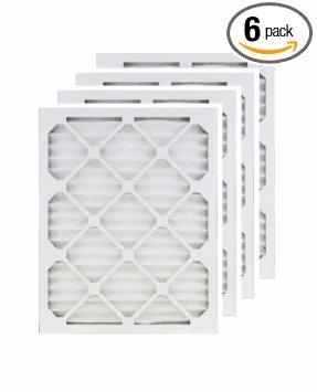20x30x1 (19.5x29.5) MERV 8 Air Filter/Furnace Filters (6 pack)