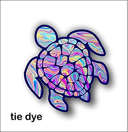Sea Turtle Decal/sticker (tye dye)