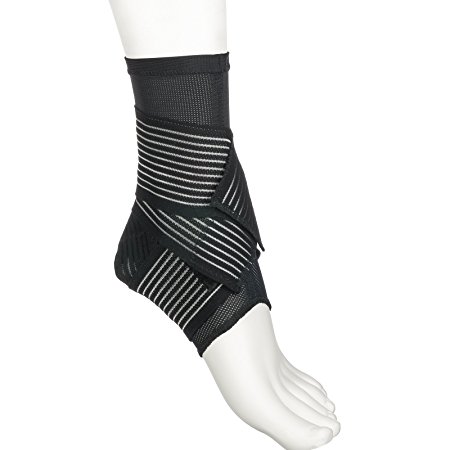 Active Ankle 329 Ankle Brace, Ankle Stabilizer Compression Sleeve with Straps, Braces for Volleyball, Football, Basketball, Rugby, Compression Sock for Protection & Sprain Support, Various Sizes