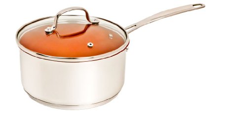 NuWave 3 Quart Non-stick Saucepan with Tempered Glass Lid